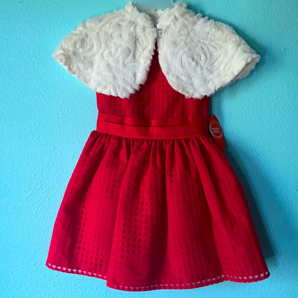 NWT girls size 5 red dress!